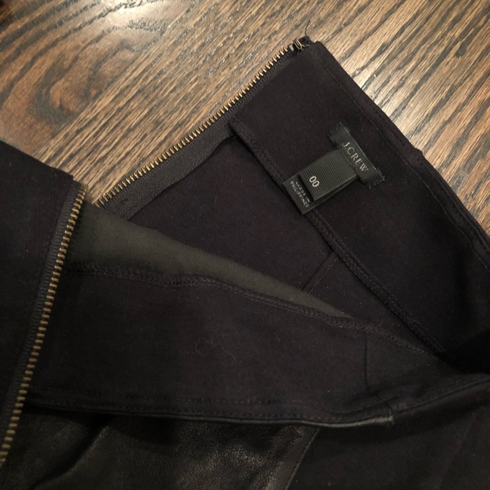 Jcrew Collection Leather Front Pixie Pants - image 3